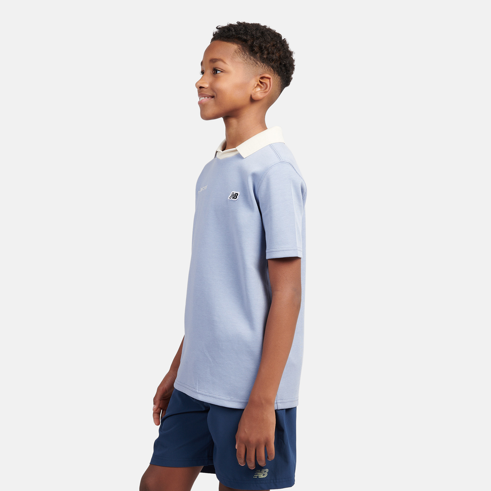Koszulka dziecięca New Balance LAKB0195DUS – niebieska