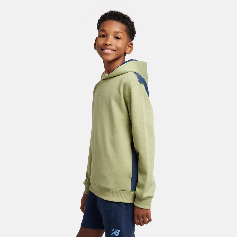 Bluza dziecięca New Balance LAKB0192EEN – zielona