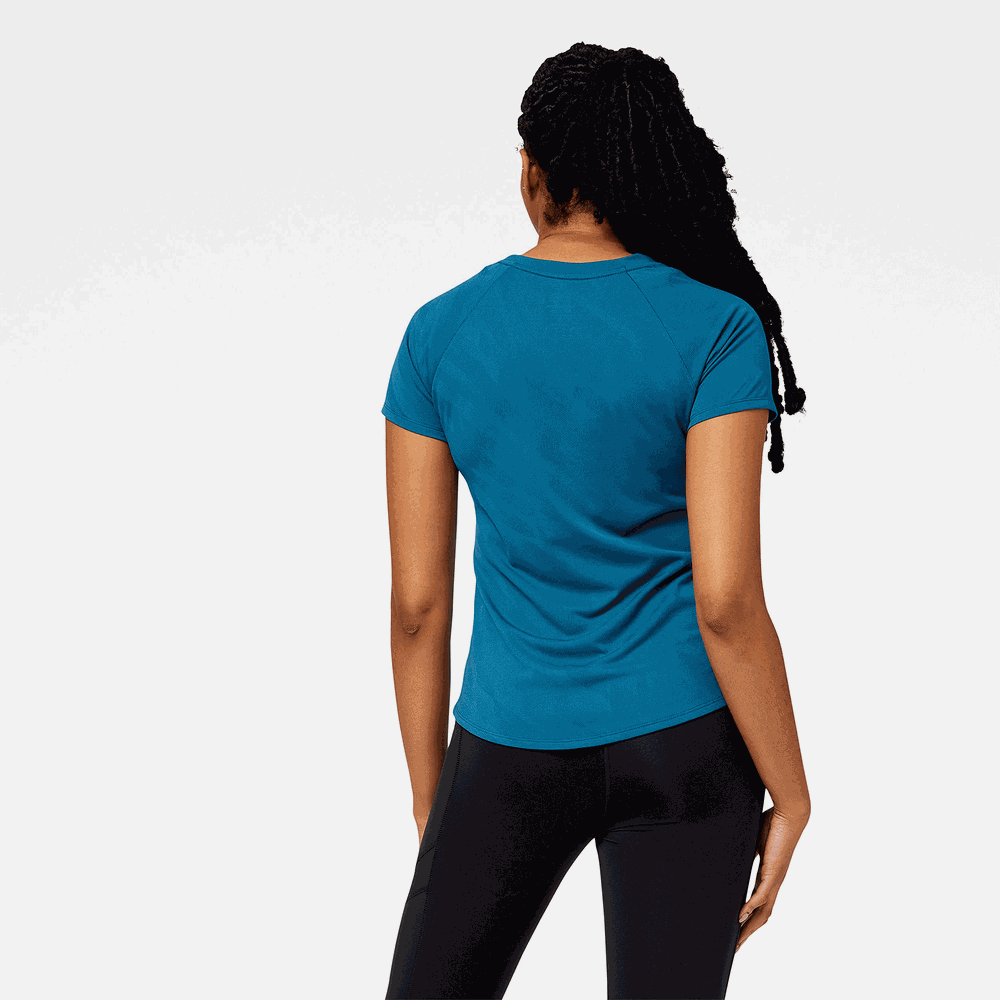 Koszulka damska New Balance WT23281DMS – niebieska