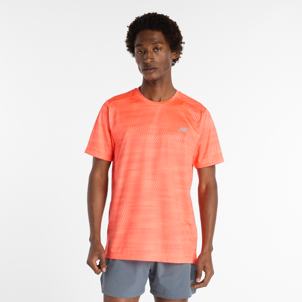 Koszulka męska New Balance MT53217URR – pomarańczowa