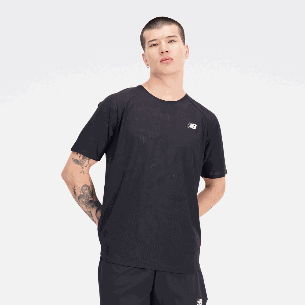 Koszulka męska New Balance MT33281BK – czarna
