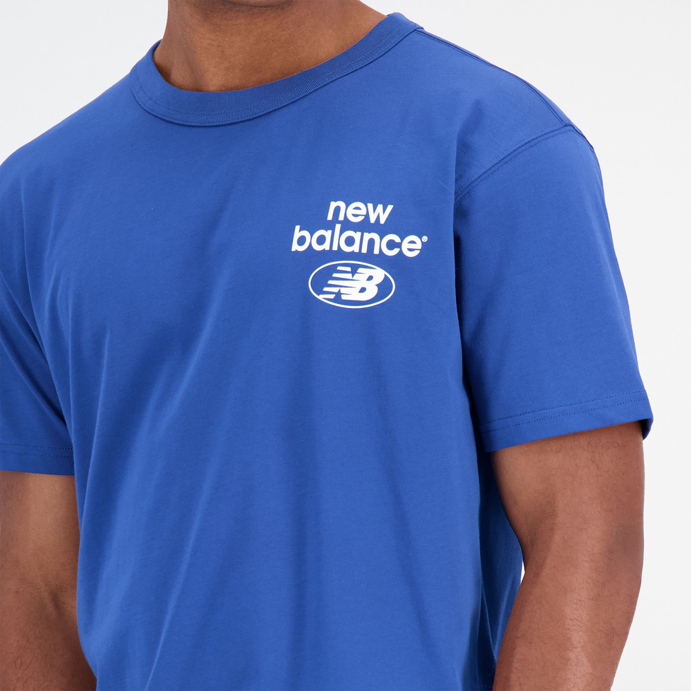 Koszulka męska New Balance MT31518ATE – niebieska