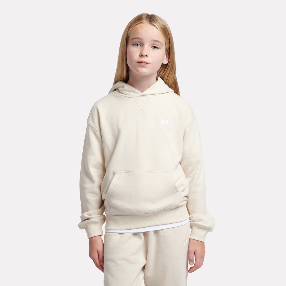 Bluza dziecięca New Balance LAKG0056LIN – beżowa