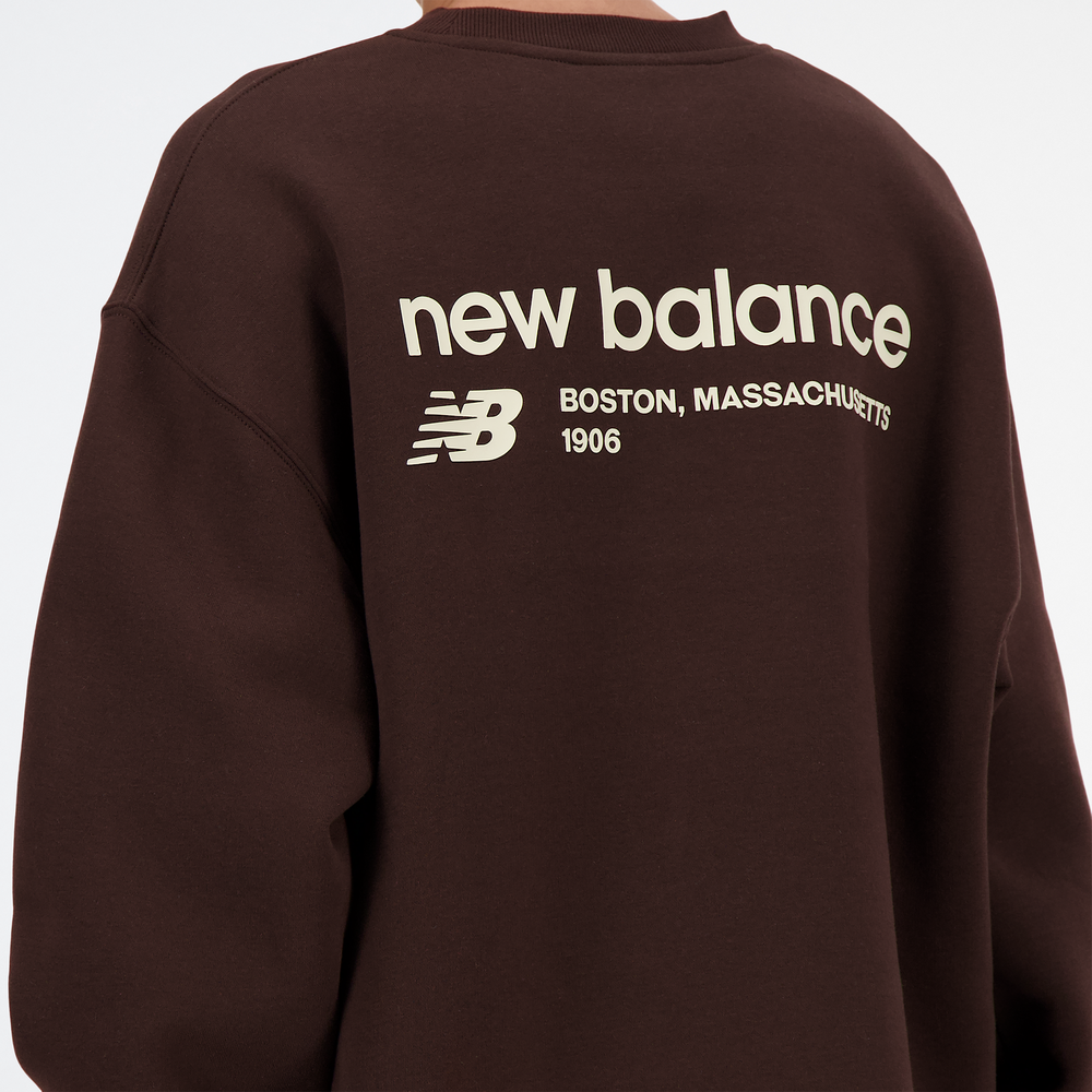 Bluza damska New Balance WT33532KCF – brązowa