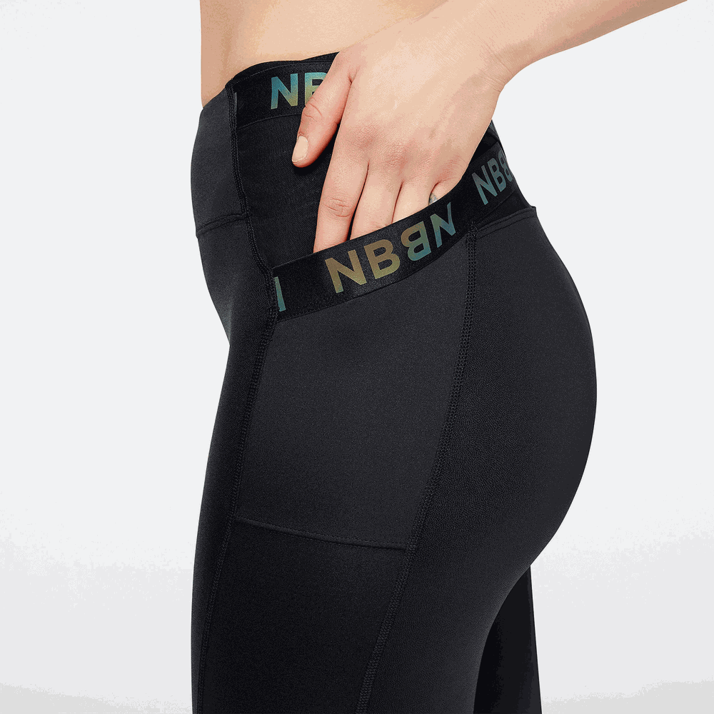 Spodnie damskie New Balance WP23282BK – czarne