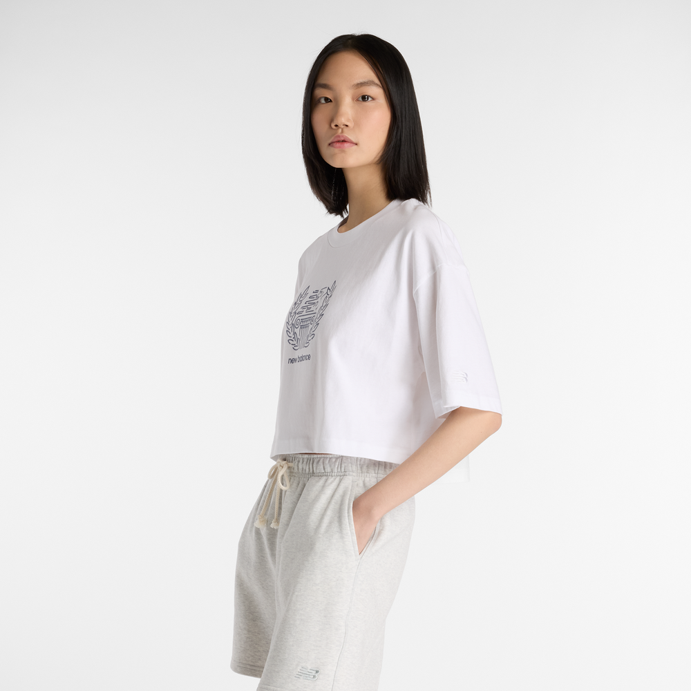 Koszulka damska New Balance WT51935WT – biała