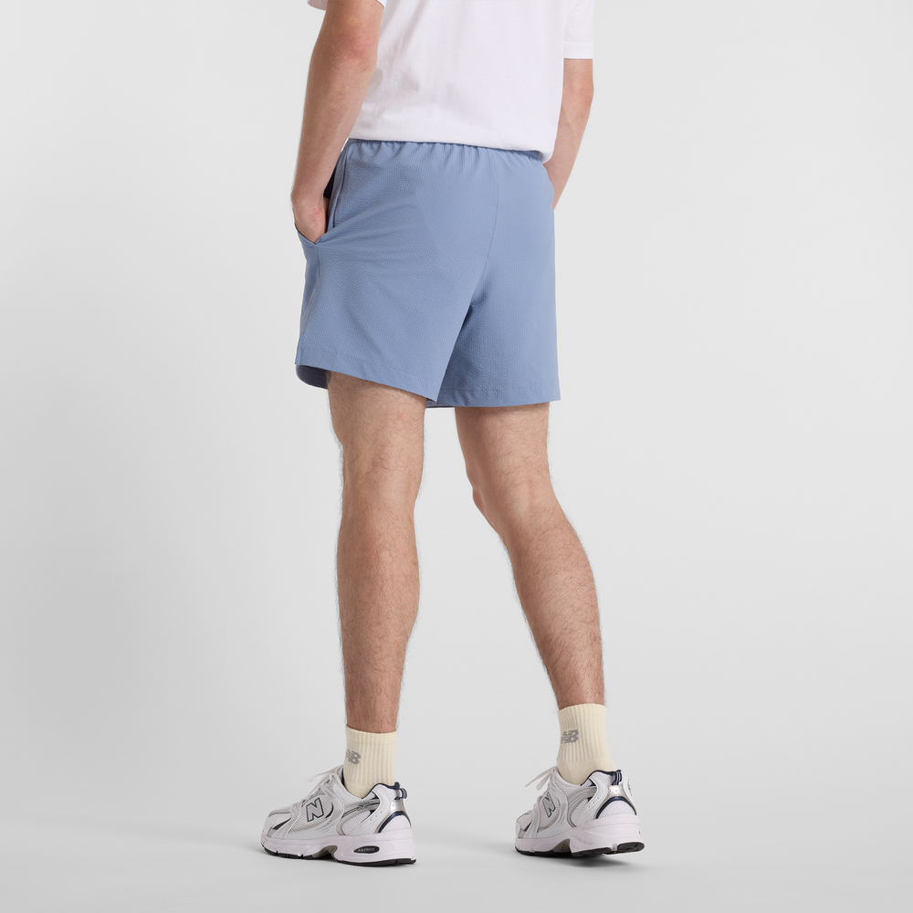 Spodenki męskie New Balance MS51402DUS – niebieskie