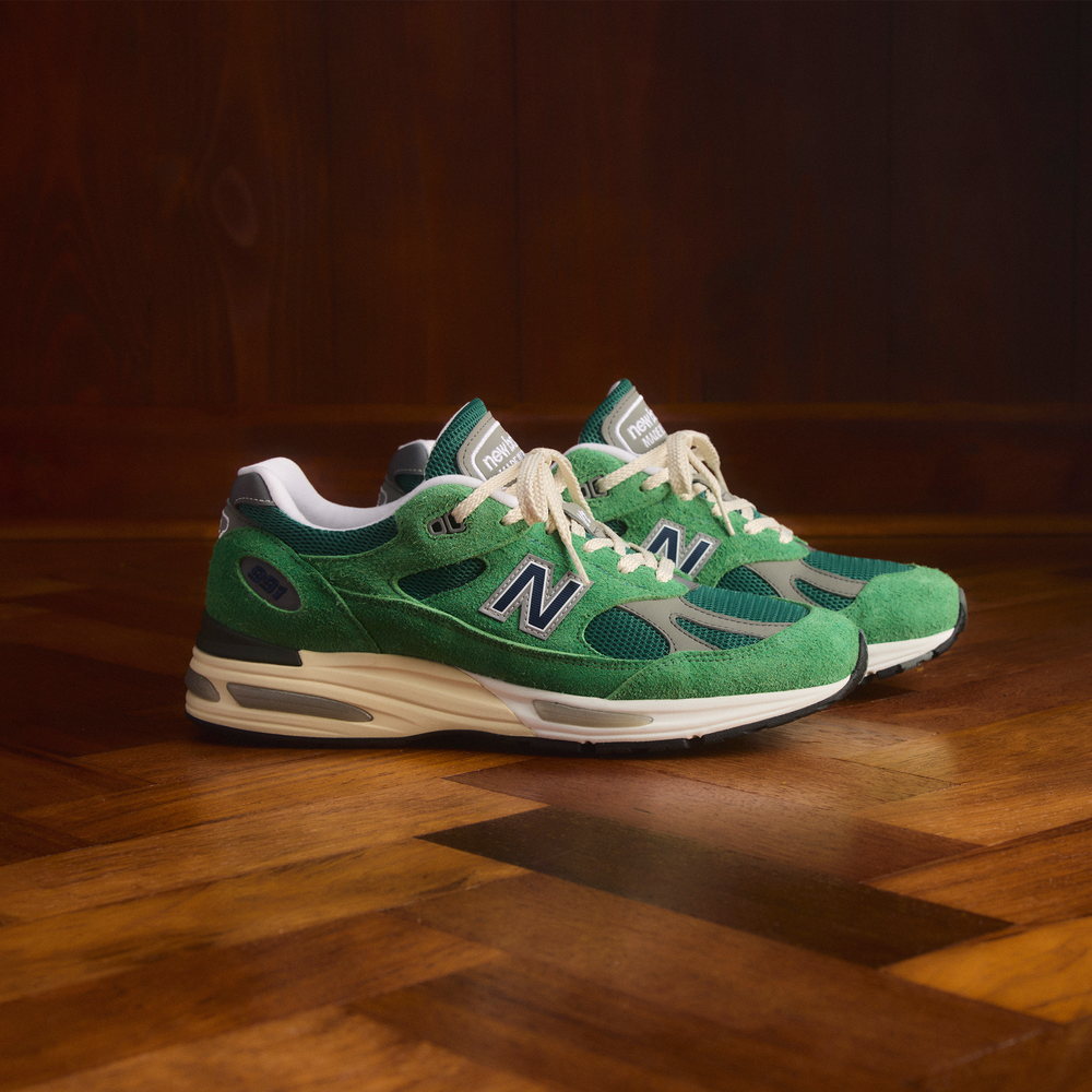 Buty męskie New Balance U991GV2 – zielone