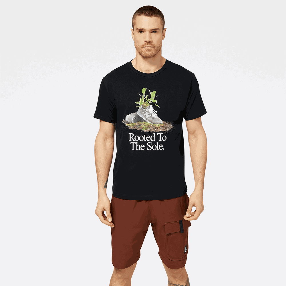 Koszulka męska New Balance MT23570BK – czarna