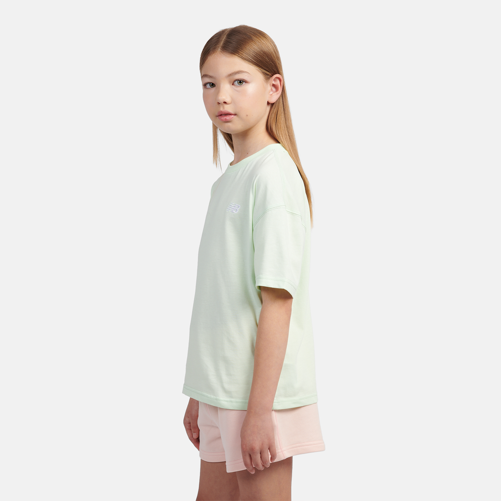 Koszulka dziecięca New Balance LAKG0001MEW – miętowa