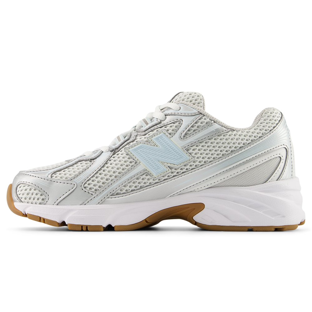 Buty dziecięce New Balance GR740AA – srebrne
