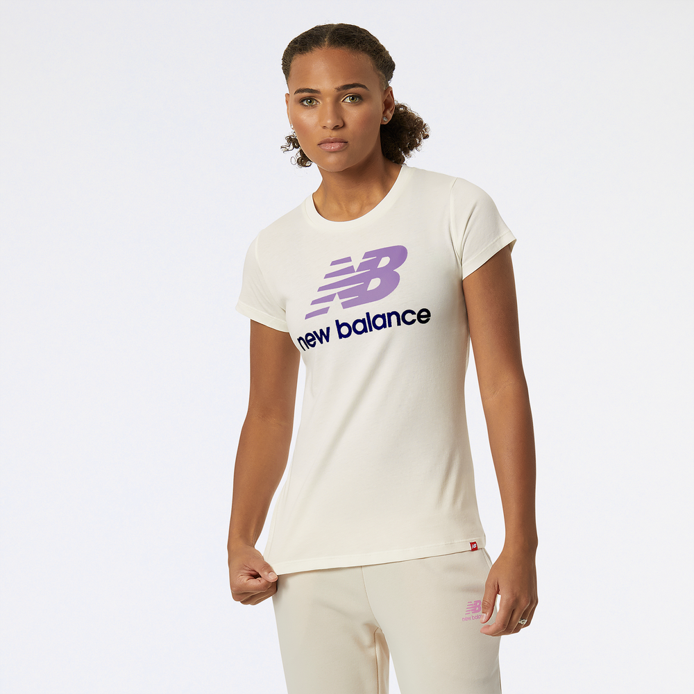 Koszulka damska New Balance WT91546MLT – kremowa