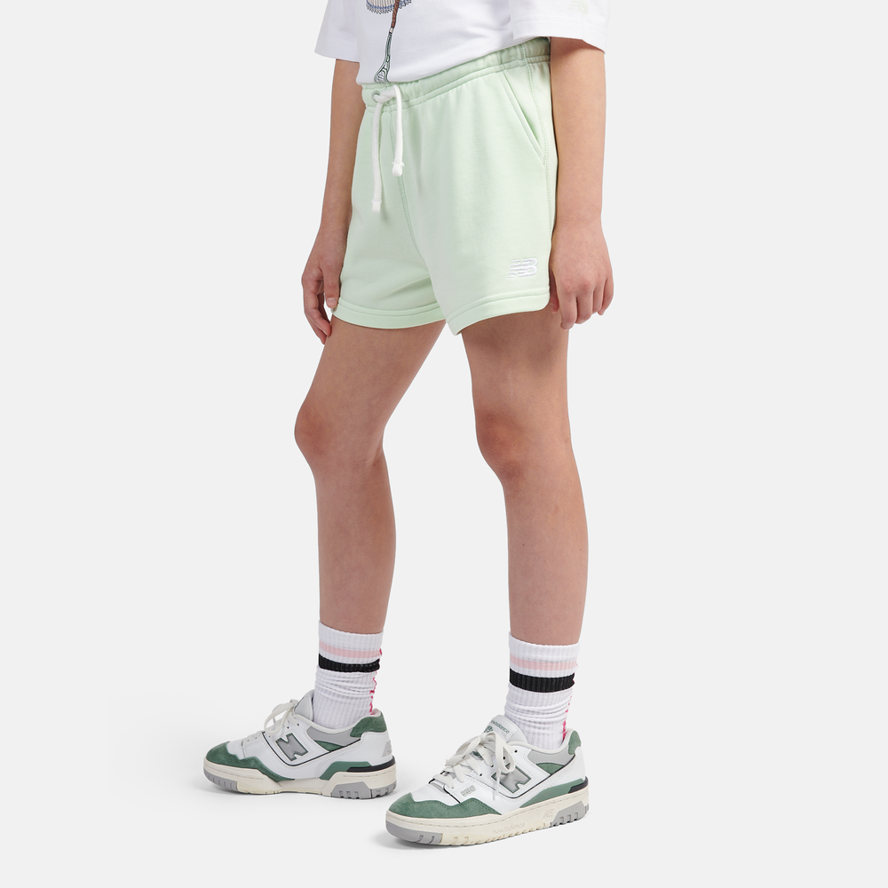 Spodenki dziecięce New Balance LAKG0006MEW – miętowe