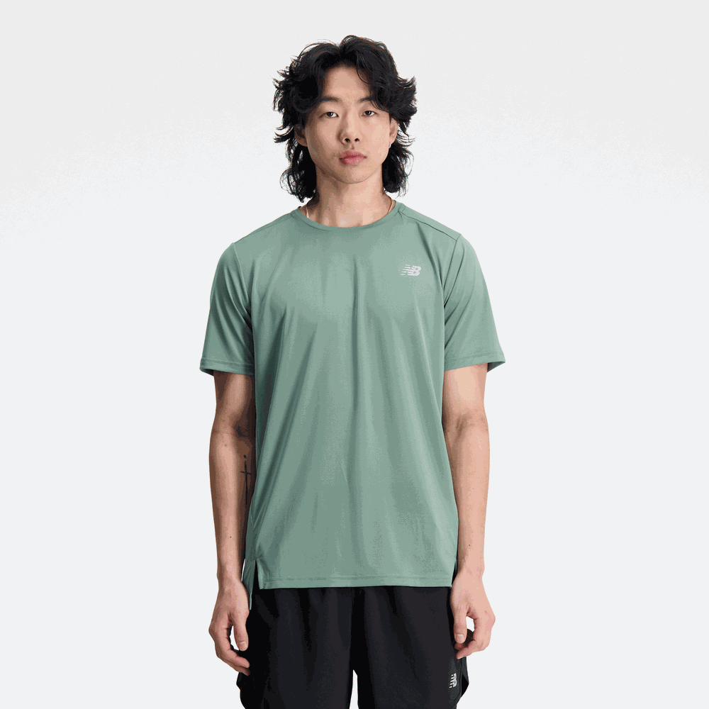 Koszulka męska New Balance MT23222DKJ – zielona