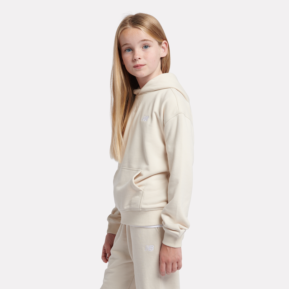 Bluza dziecięca New Balance LAKG0056LIN – beżowa