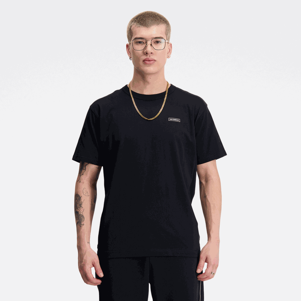 Koszulka męska New Balance MT33517BK – czarna