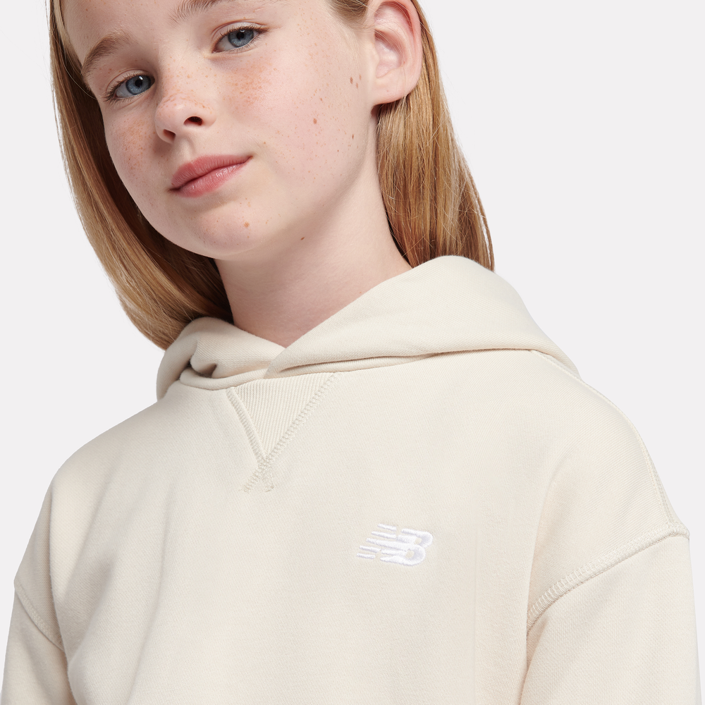Bluza dziecięca New Balance LAKG0056LIN – beżowa