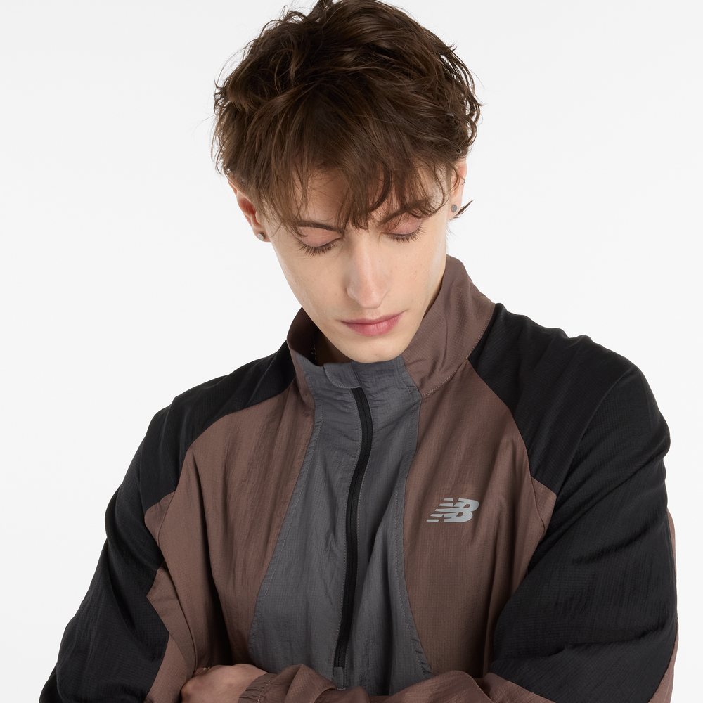 Kurtka męska New Balance MO53206EAS – brązowa