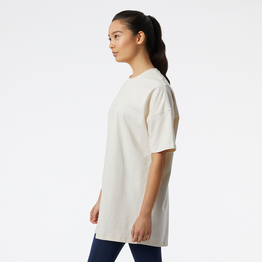 Koszulka damska New Balance WT23556GIE – beżowa