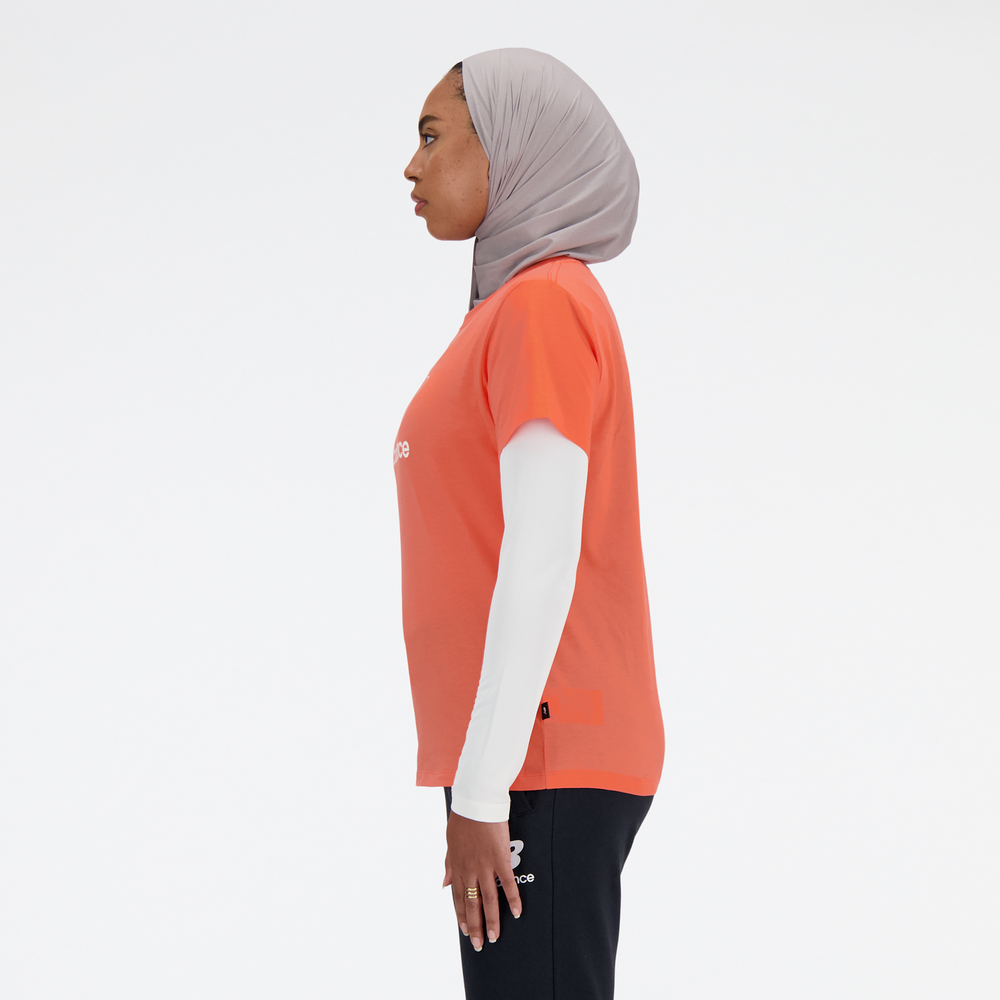 Koszulka damska New Balance WT41816GFR – pomarańczowa