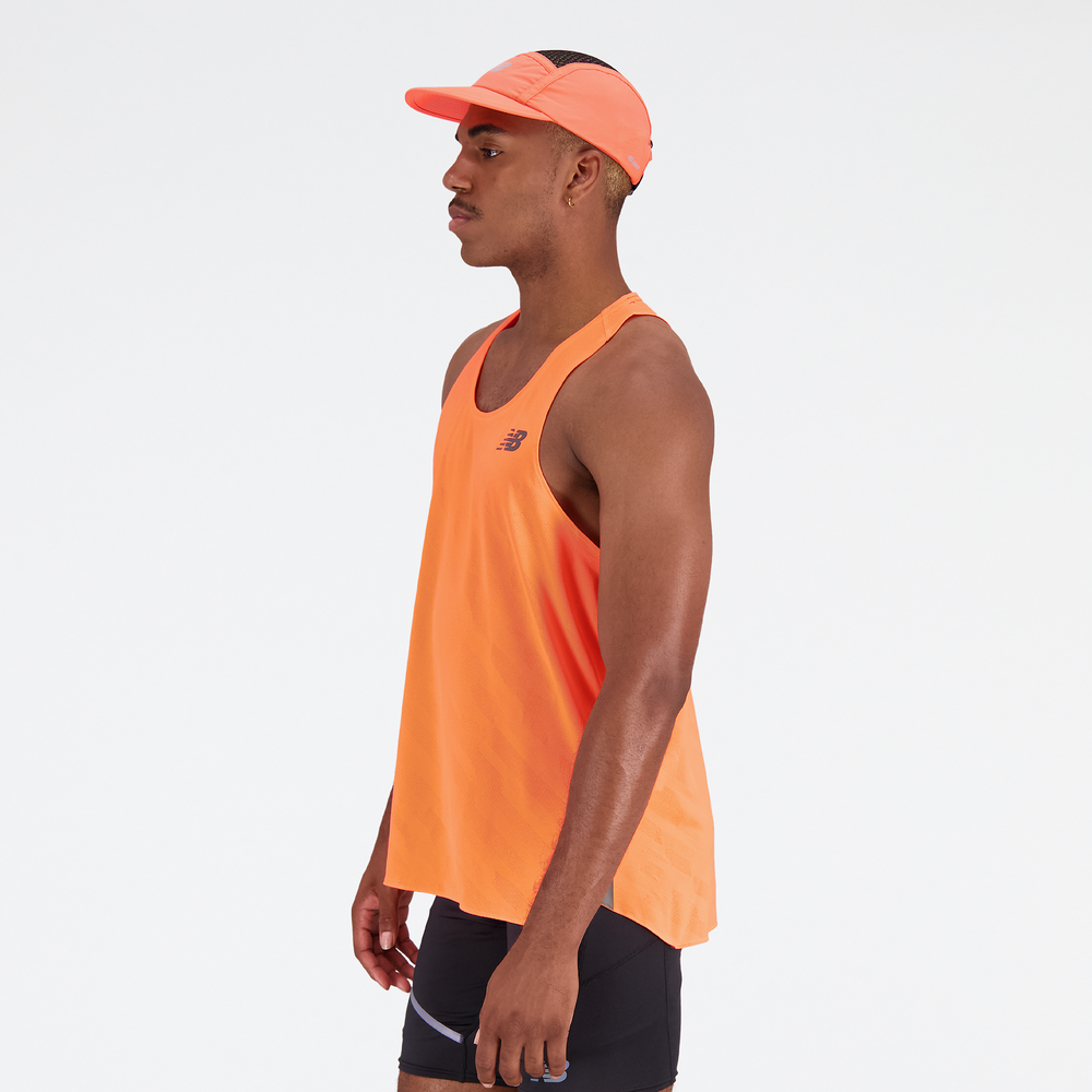 Koszulka męska New Balance MT23280NDF – pomarańczowe