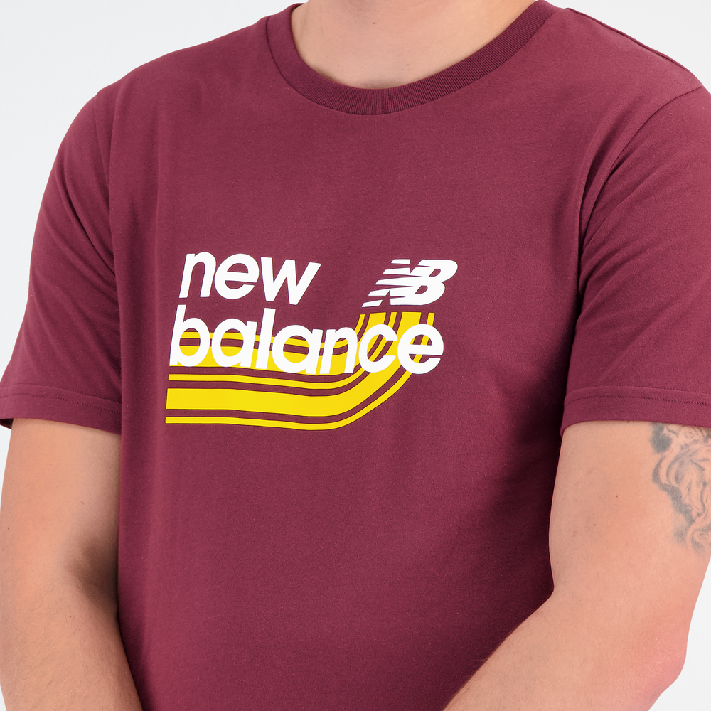 Koszulka męska New Balance MT31908BG – bordowa