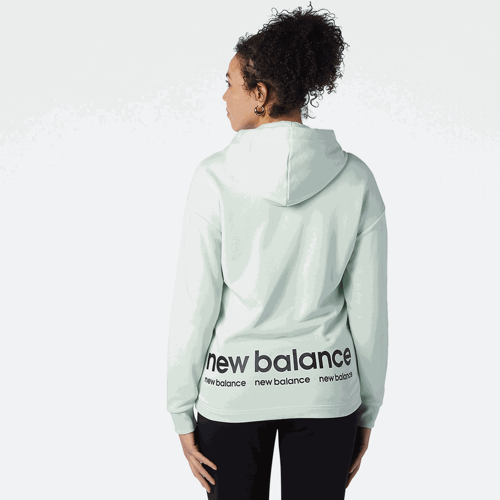 Bluza New Balance WT13519WES - miętowa