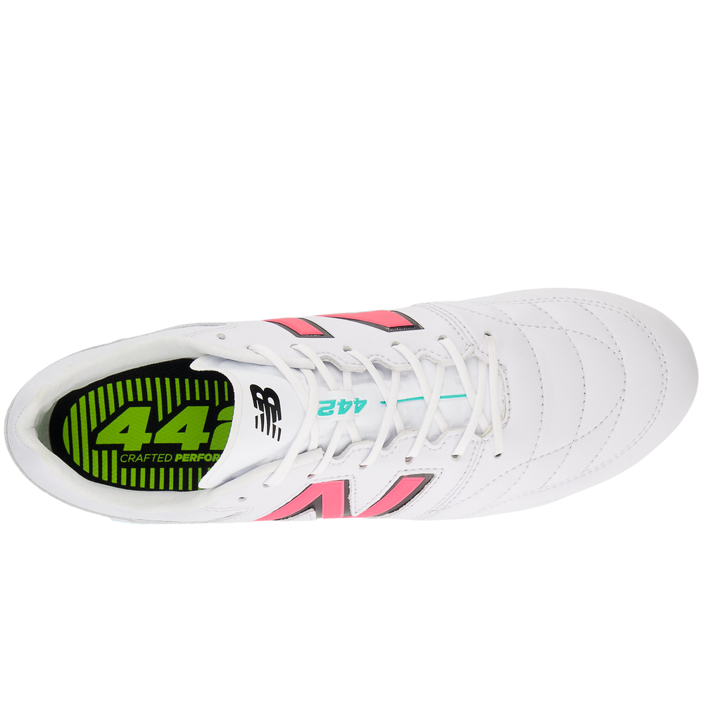 Korki męskie New Balance 442 V2 PRO FG MS41FMWH – białe