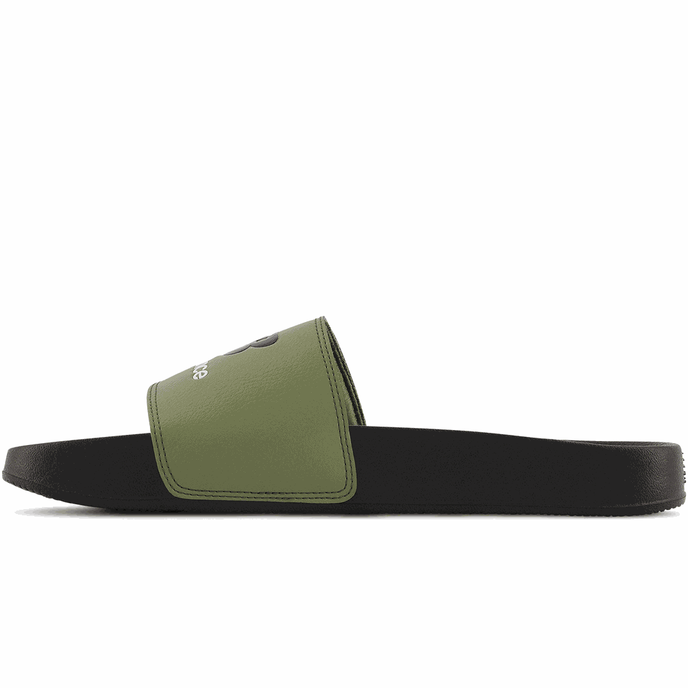 Klapki New Balance SUF50TC1 – czarno–zielone