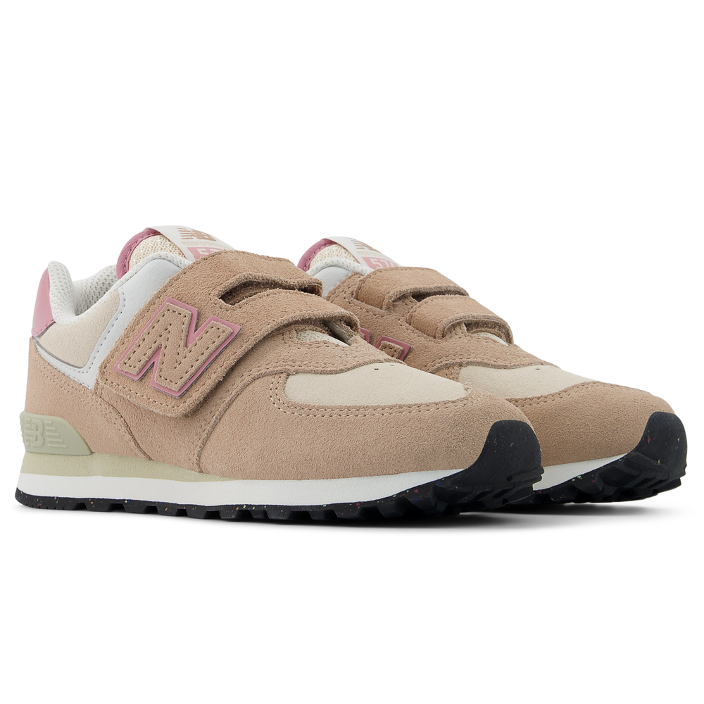 Buty dziecięce New Balance PV574QTC – beżowe