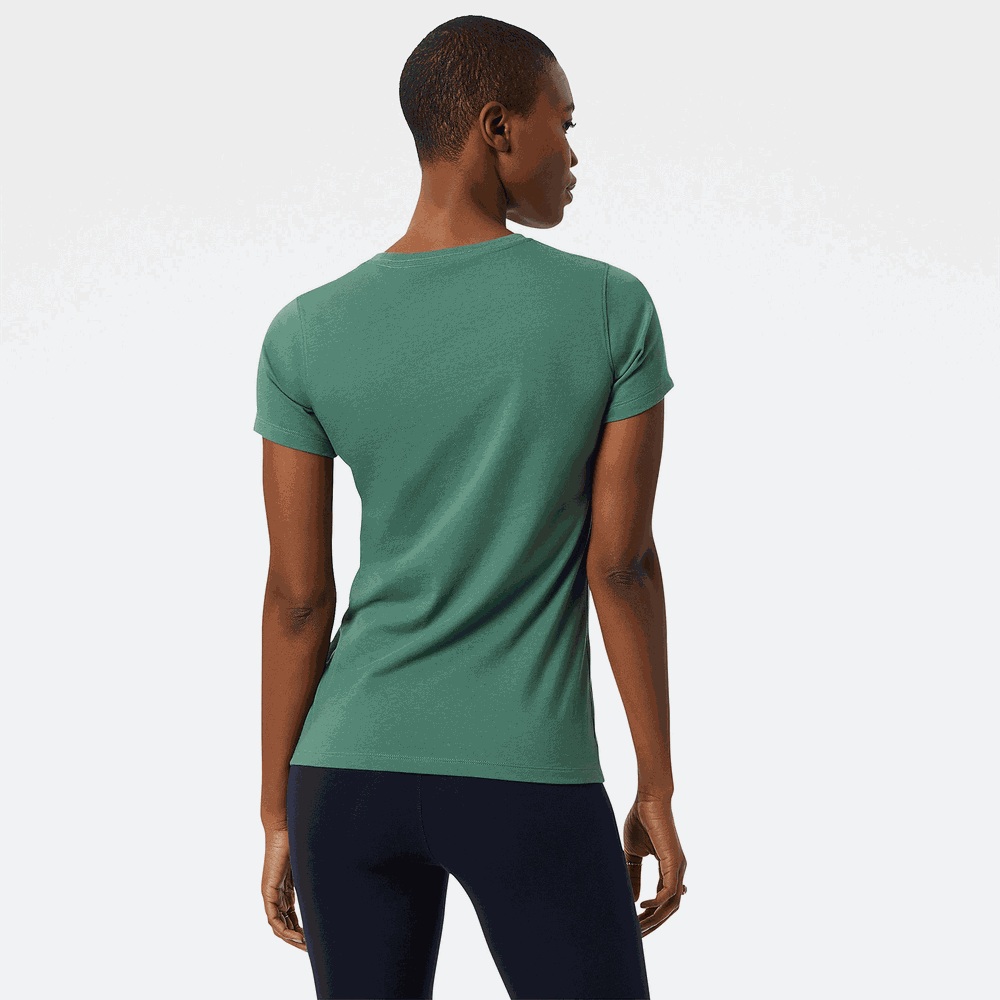 Koszulka damska New Balance WT03816JD – zielona