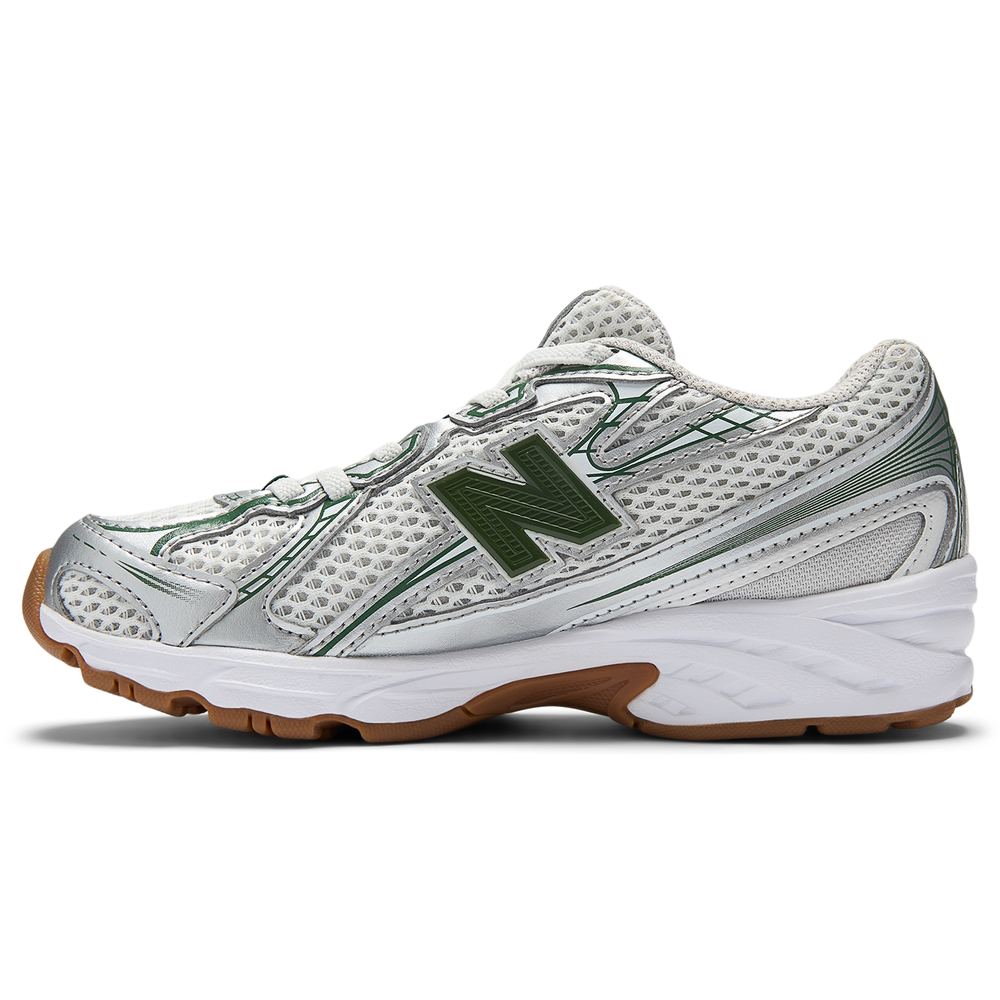 Buty dziecięce New Balance PZ740SF – srebrne