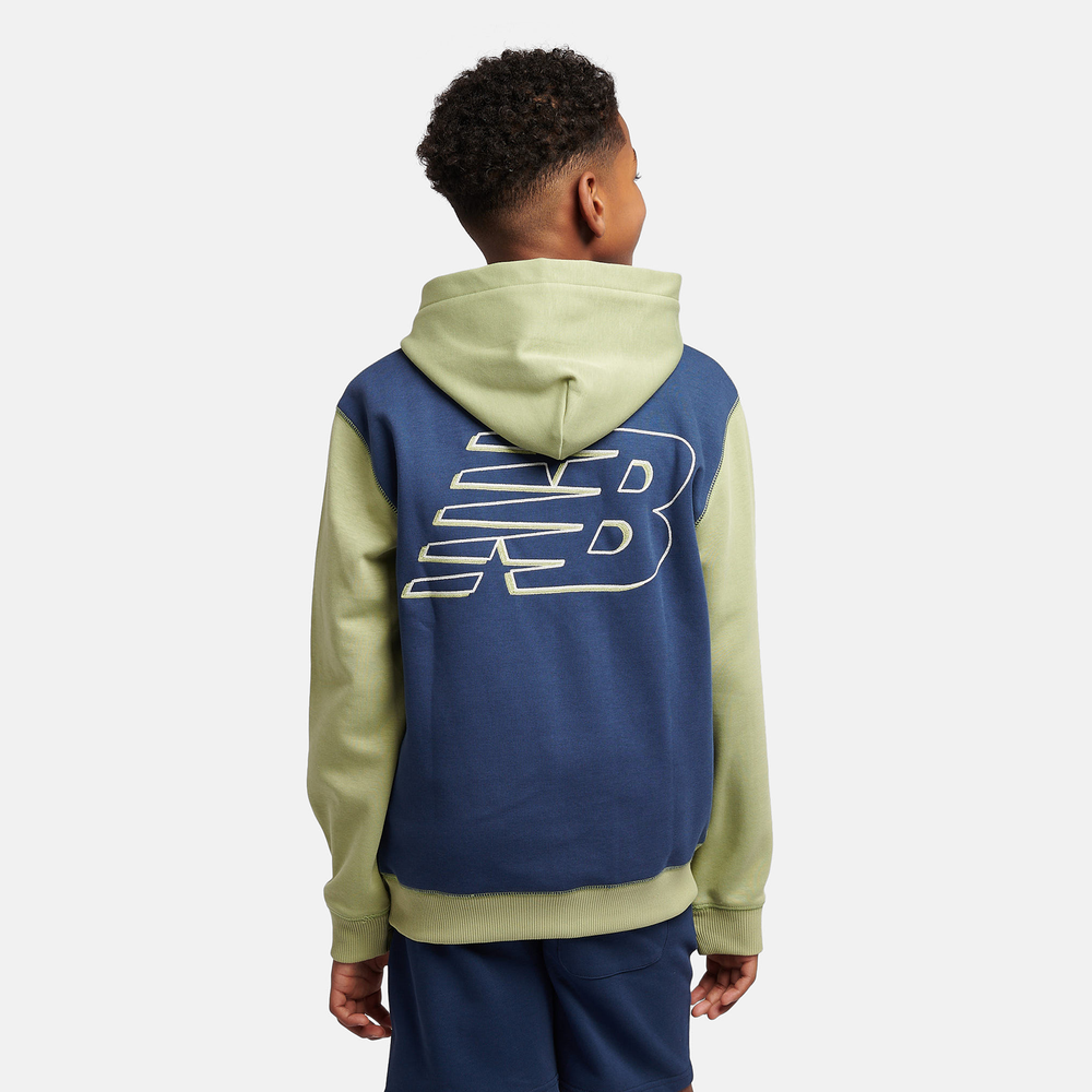 Bluza dziecięca New Balance LAKB0192EEN – zielona