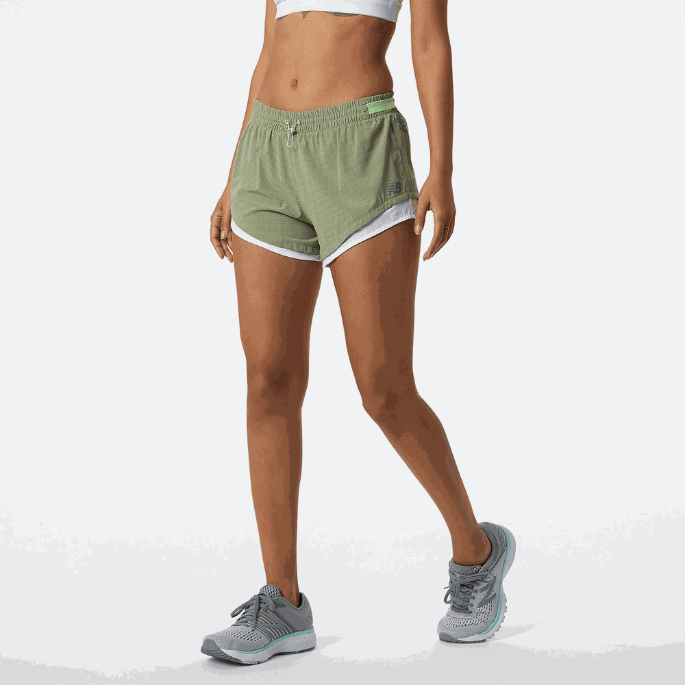 Spodenki New Balance WS11279OLF – zielone