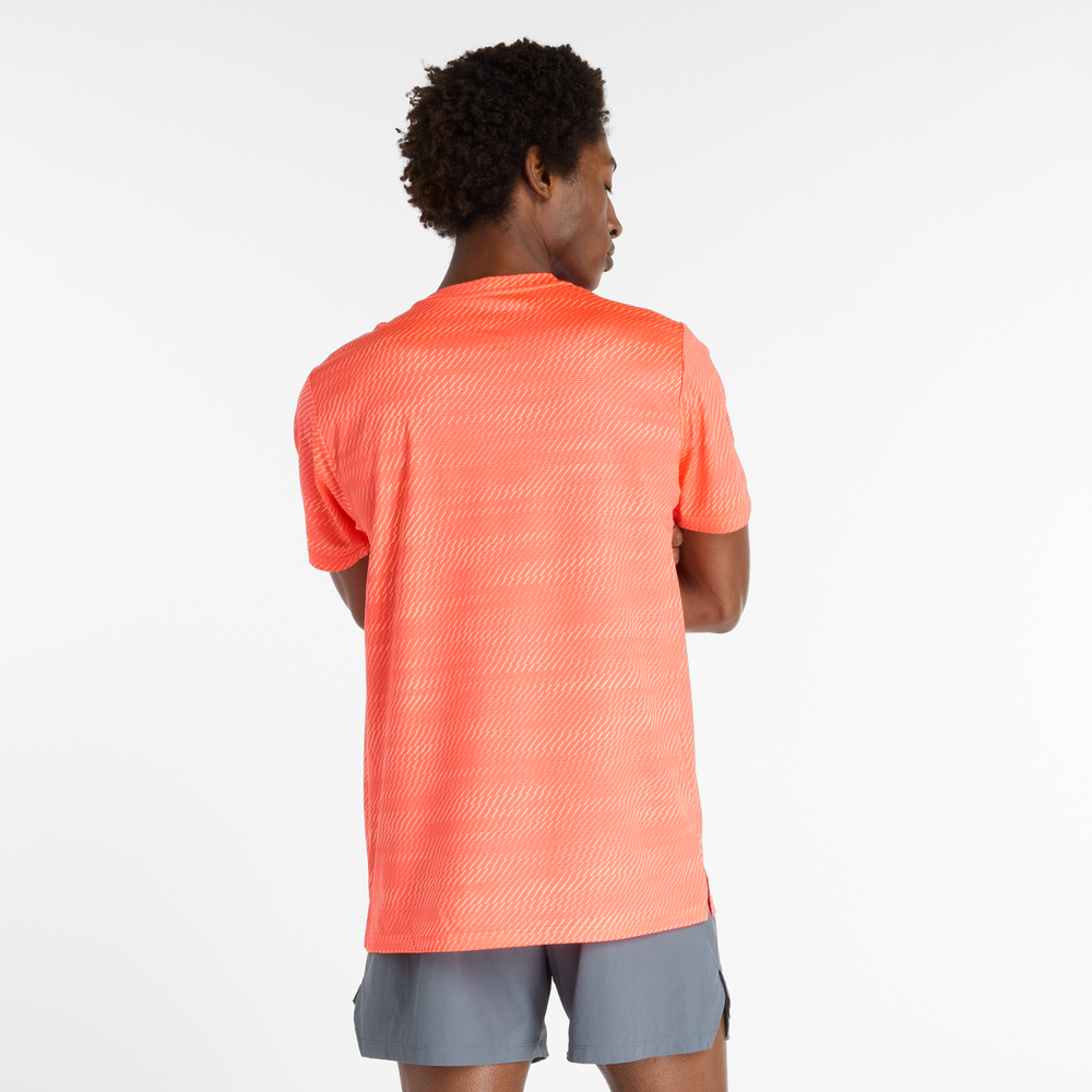 Koszulka męska New Balance MT53217URR – pomarańczowa