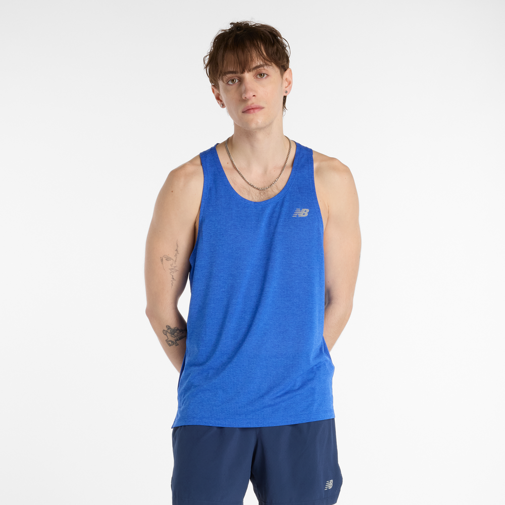 Koszulka męska New Balance MT41250BEA – niebieska