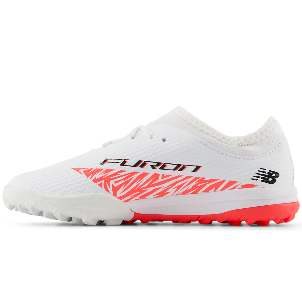 Turfy dziecięce New Balance FURON TEAM JNR TF V8 SJF3TIB8 – białe