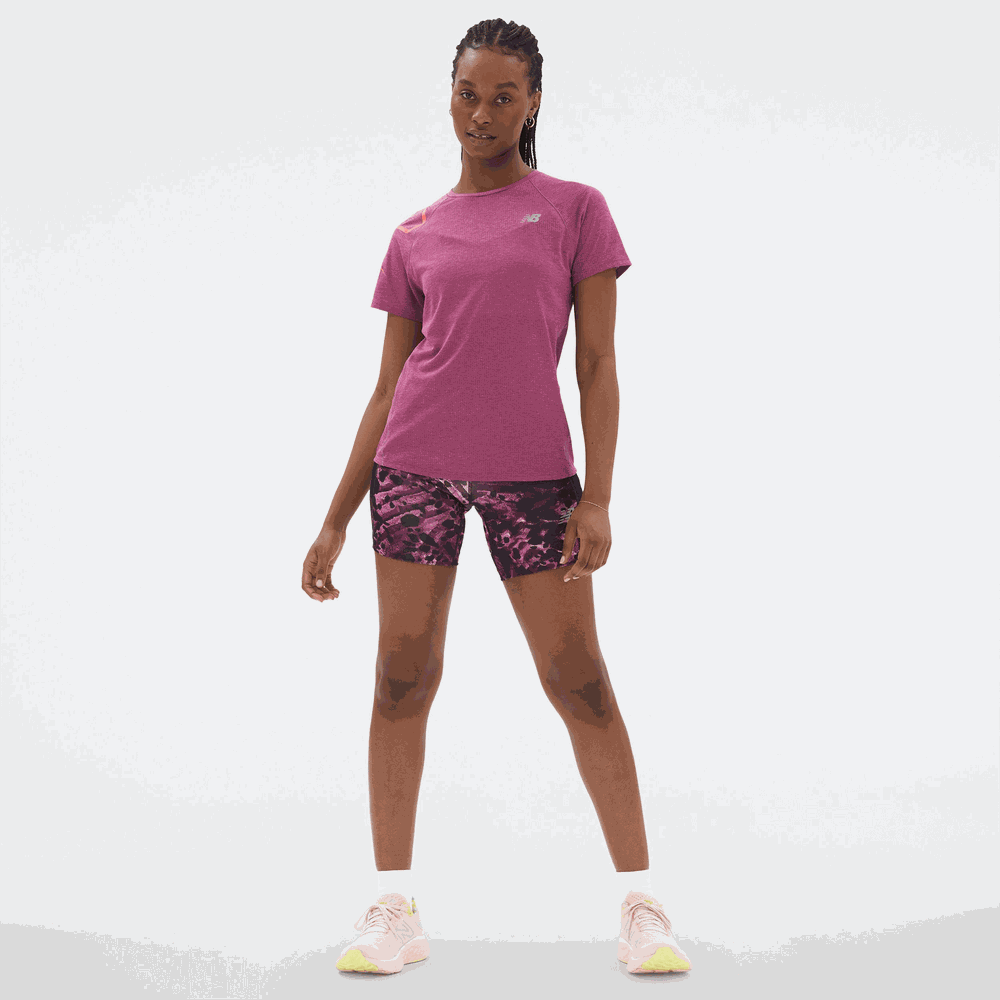 Koszulka damska New Balance WT21263RNH – fioletowa