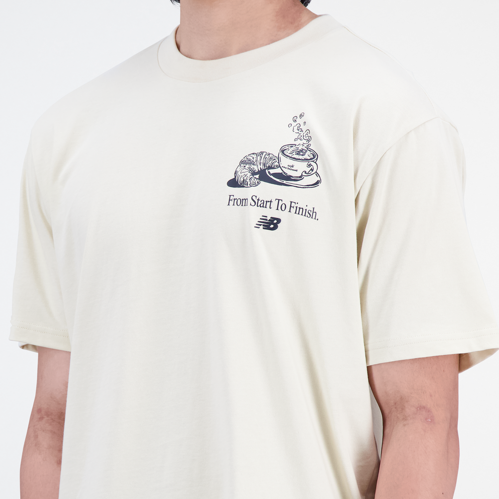 Koszulka męska New Balance MT31561BE – beżowa