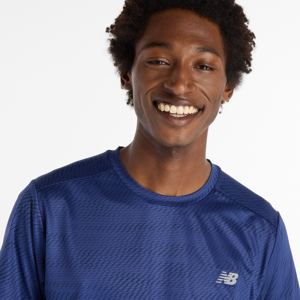 Koszulka męska New Balance MT53217NNY – granatowa
