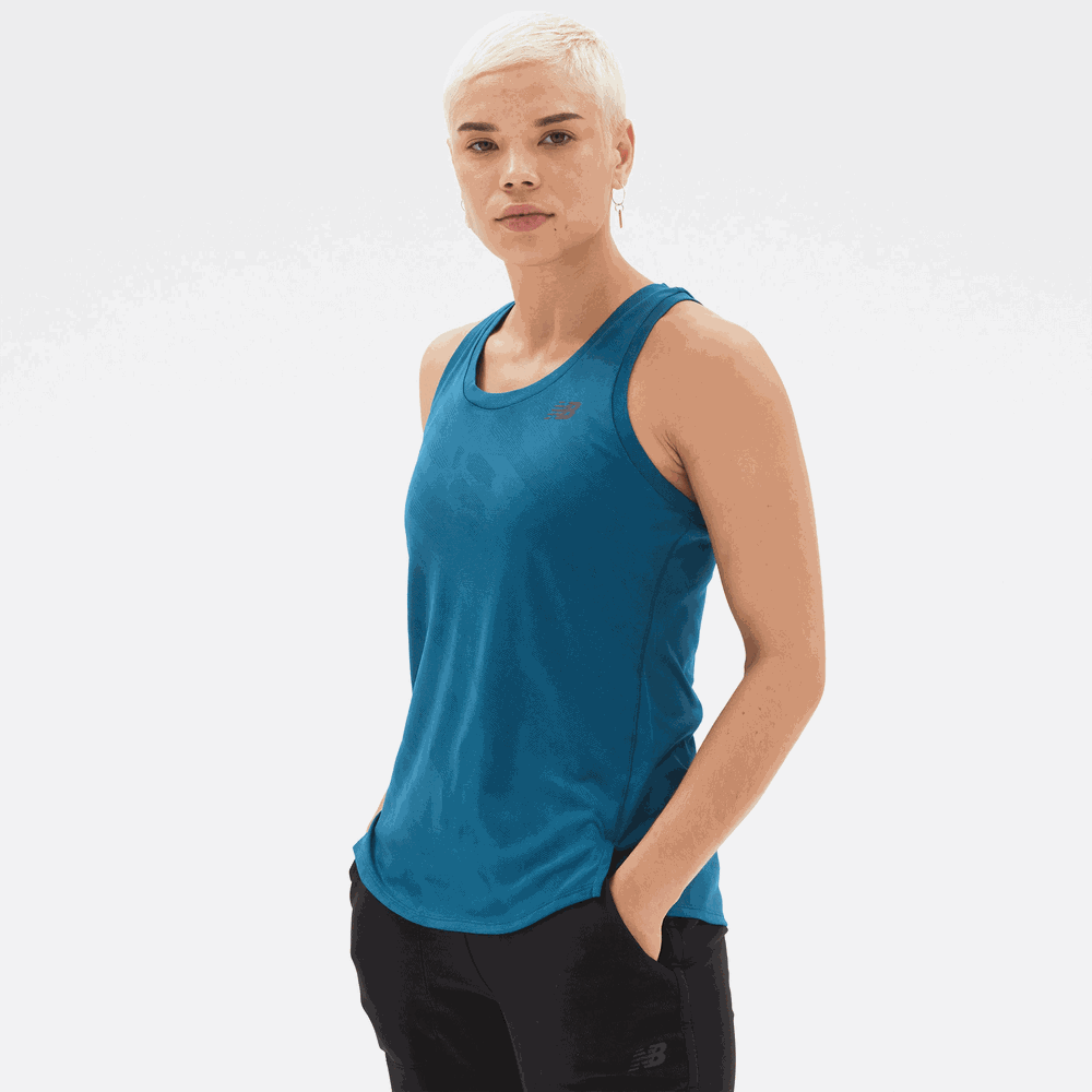 Koszulka damska New Balance WT23280DMS – niebieska
