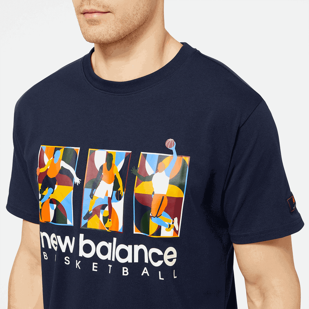 Koszulka męska New Balance MT23587ECL – granatowa