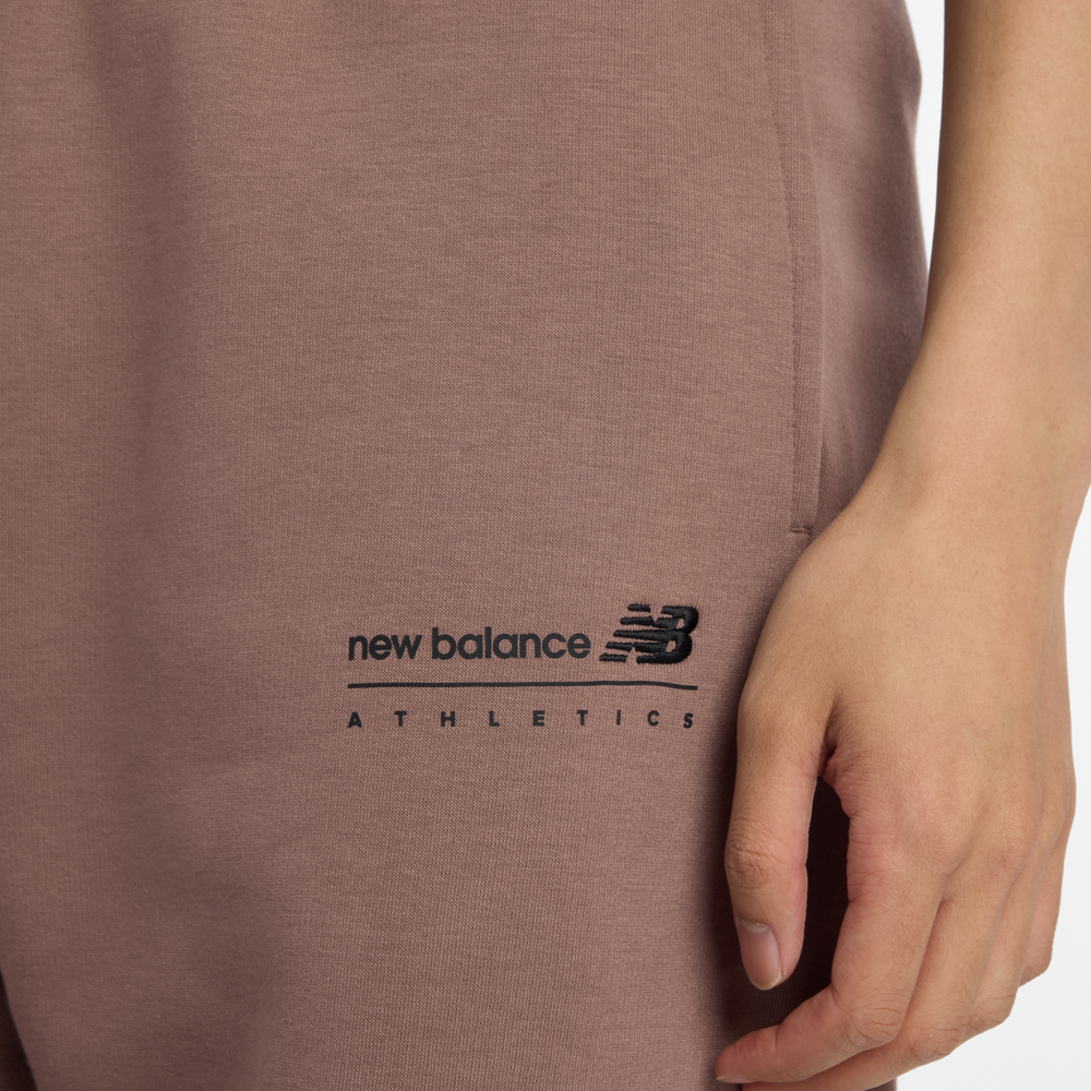 Spodnie męskie New Balance MP53508EAS – brązowe