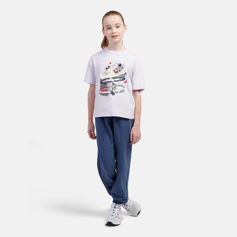 Koszulka dziecięca New Balance LAKG0117RIG – fioletowa