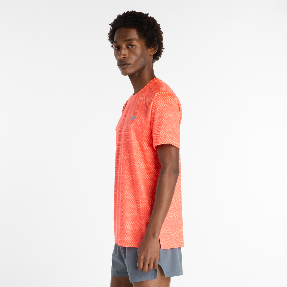 Koszulka męska New Balance MT53217URR – pomarańczowa