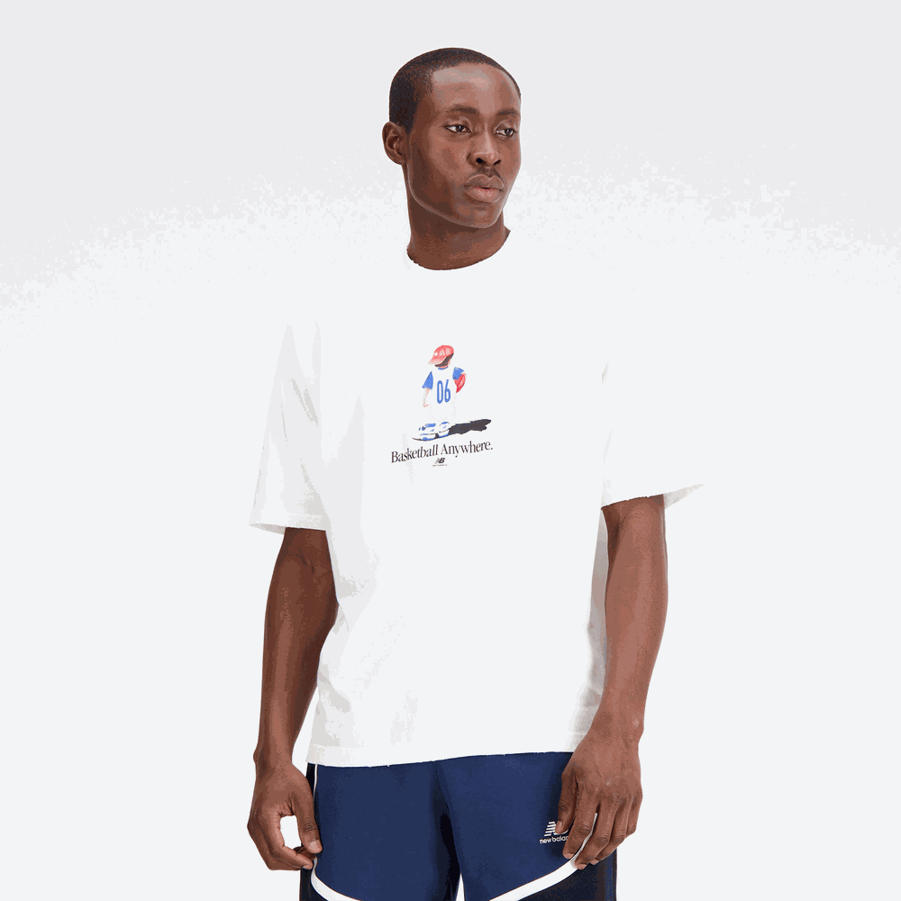 Koszulka męska New Balance MT33588SST – biała