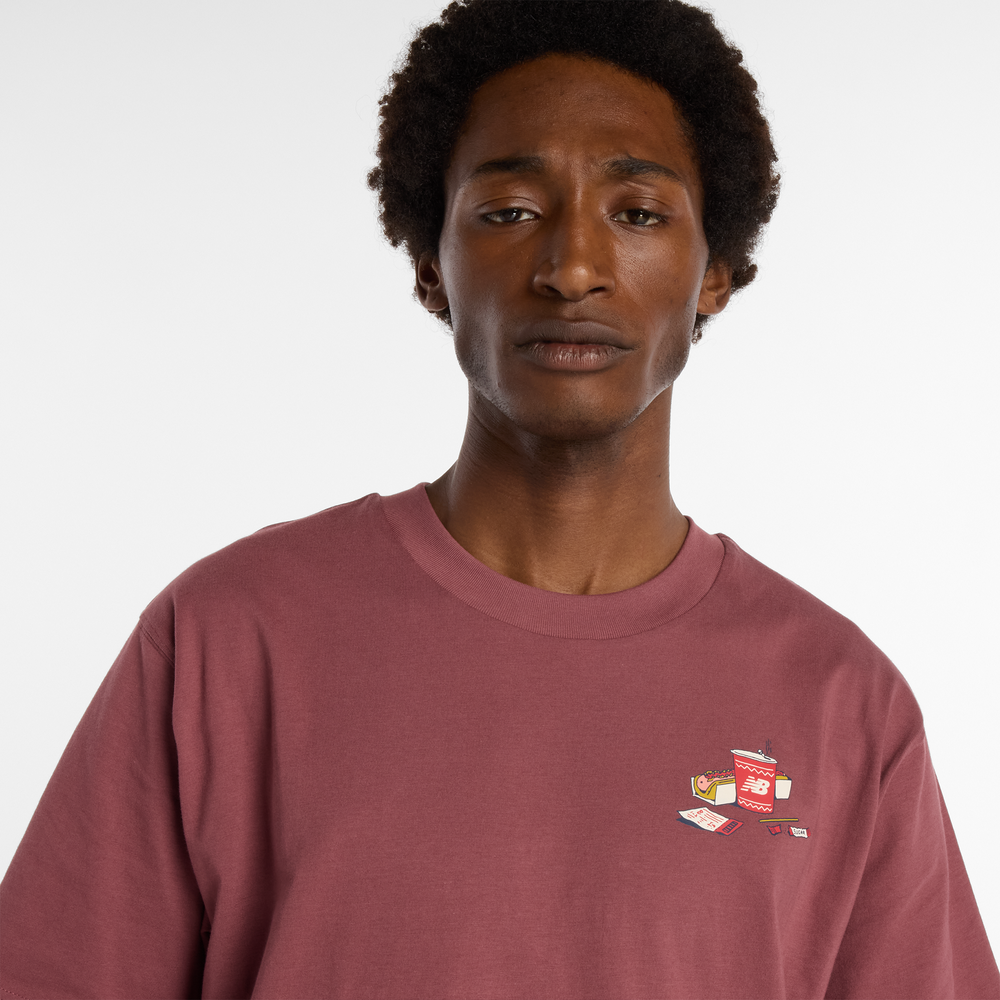 Koszulka męska New Balance MT53931WAD – bordowa