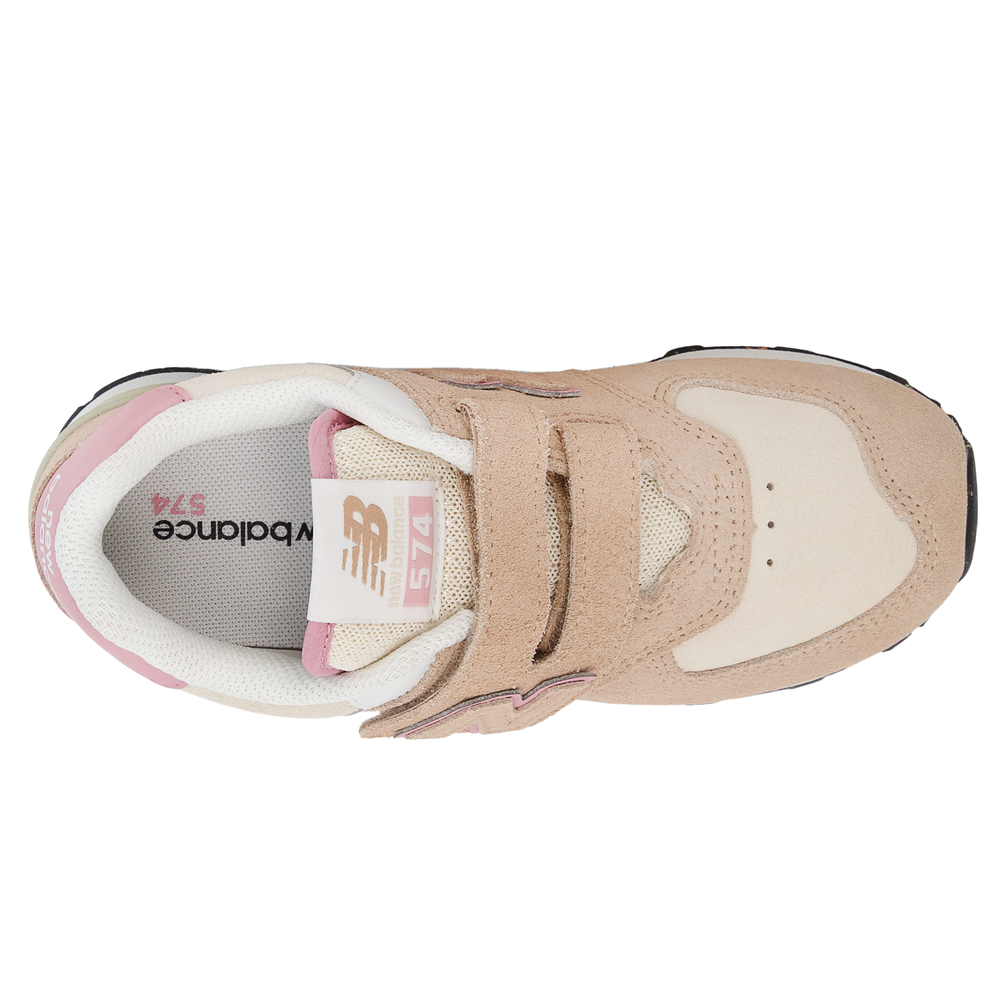Buty dziecięce New Balance PV574QTC – beżowe