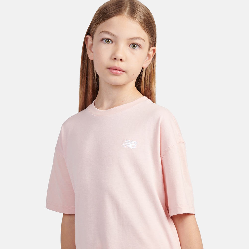 Koszulka dziecięca New Balance LAKG0001PIE – różowa