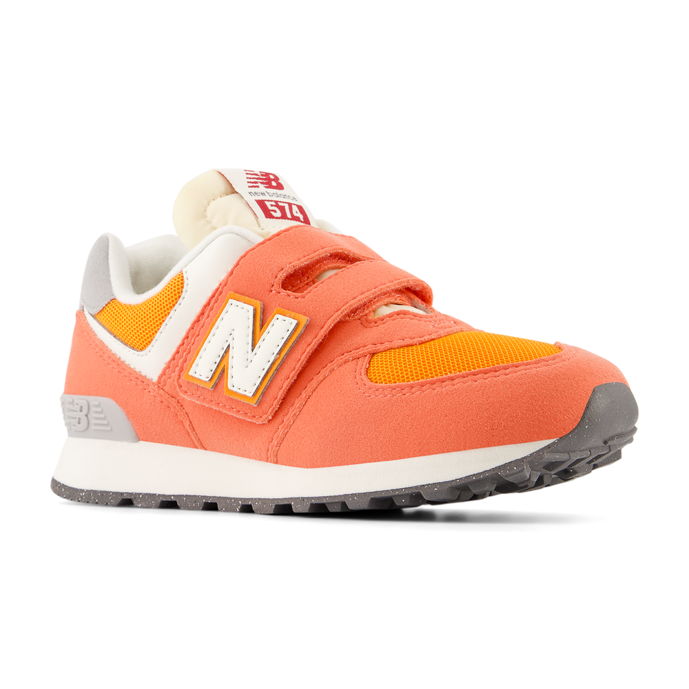 Buty dziecięce New Balance PV574RCB – pomarańczowe